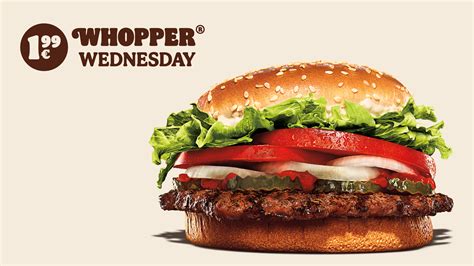 burger king whopper wednesday